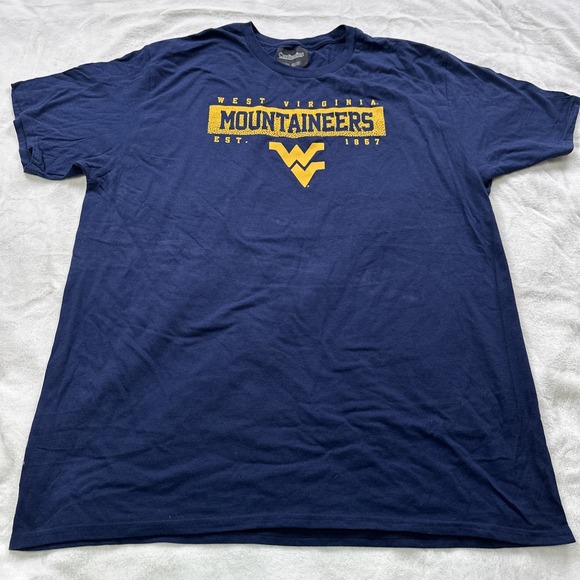 Captivating Apparel Other - West Virginia Mountaineers T Shirt Mens Size‎ XL NCAA Navy Blue 100% Cotton NEW